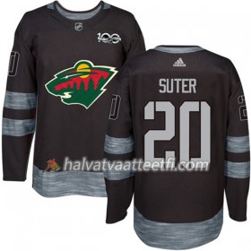 Miesten NHL Minnesota Wild Pelipaita Ryan Suter 20 1917-2017 100th Anniversary Adidas Musta Authentic
